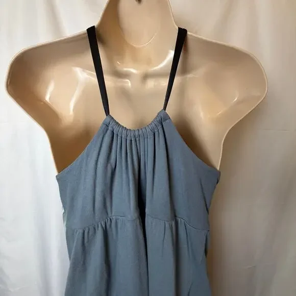 NWT Velvet by Graham & Spencer Halter Dress Blue Cotton Silk Trim Size L Western - Picture 11 of 11